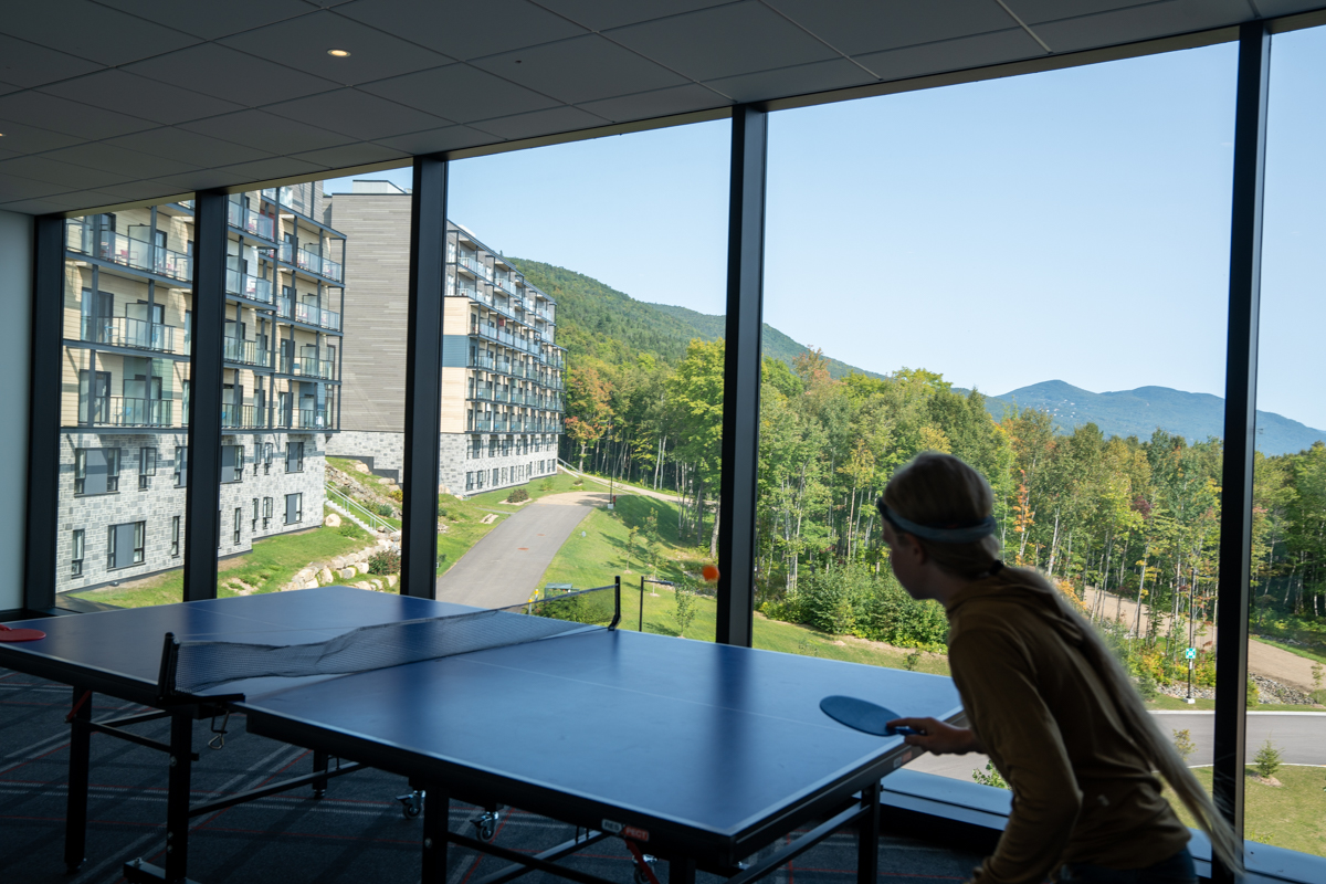 Ping Pong with a view at Club Med Québec Charlevoix
