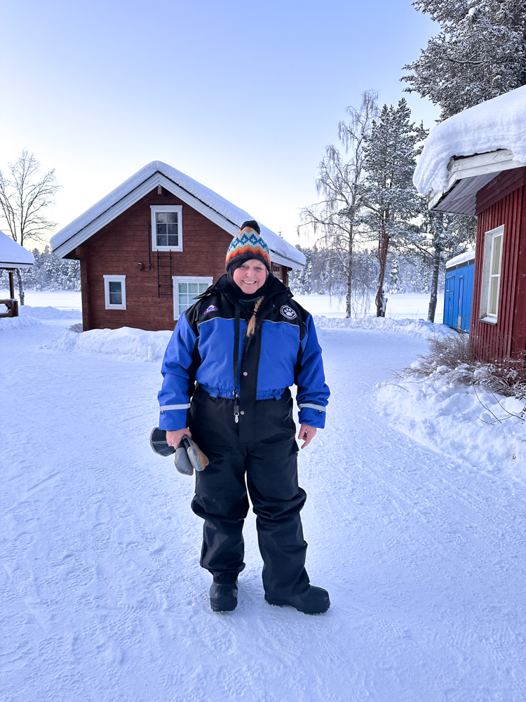 Winter jumpsuit is best worn in Lapland Finland