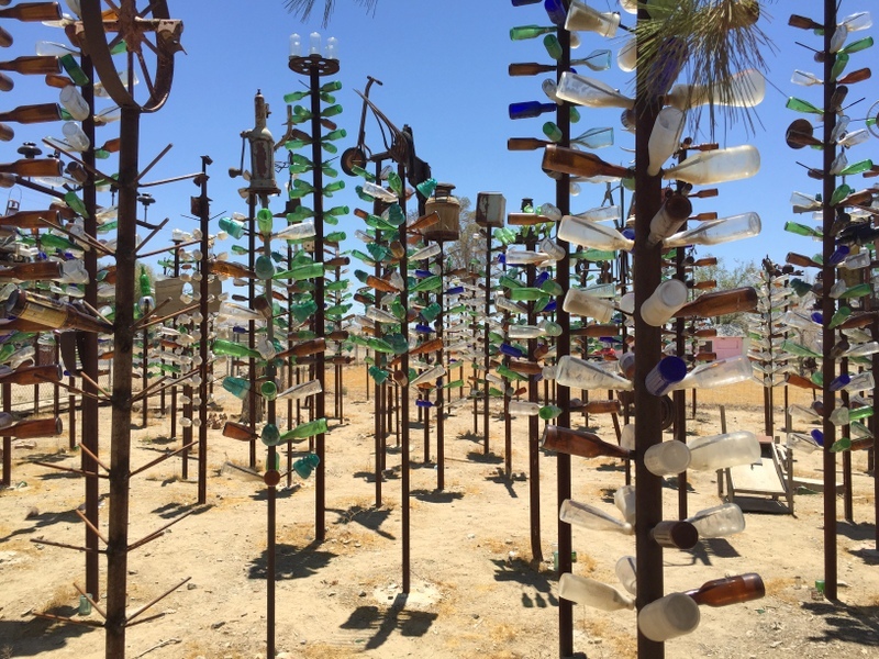 Bottle Tree Ranch, one of the best stops on Route 66 Los Angeles to Grand Canyon