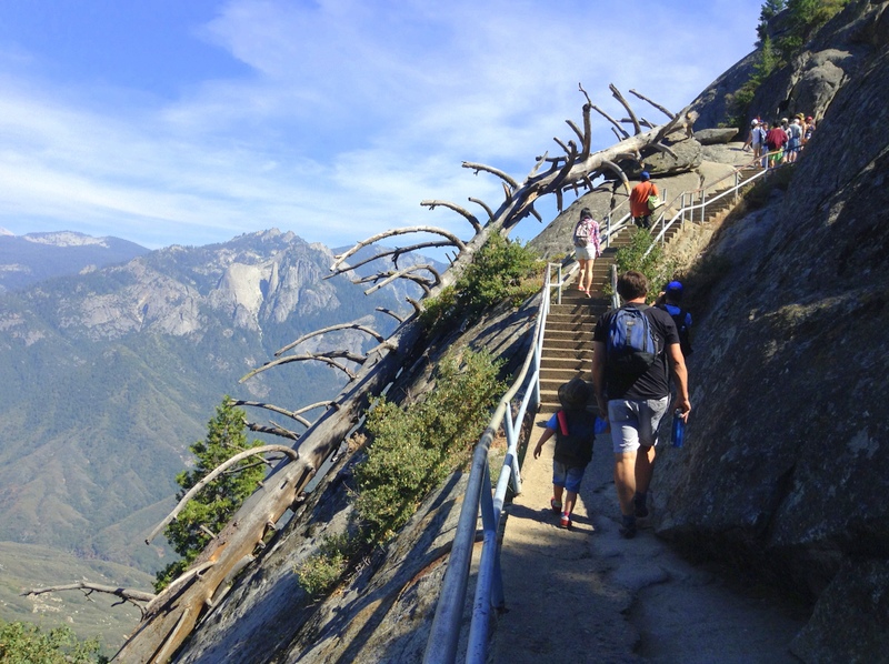 Hiking up Moro Rock is one of the best things to do at Sequoia National Park