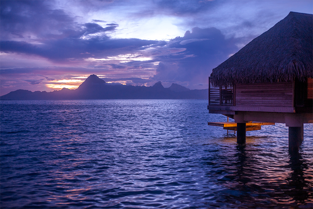 Sunset in Tahiti