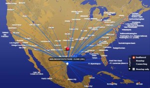 swa flights map