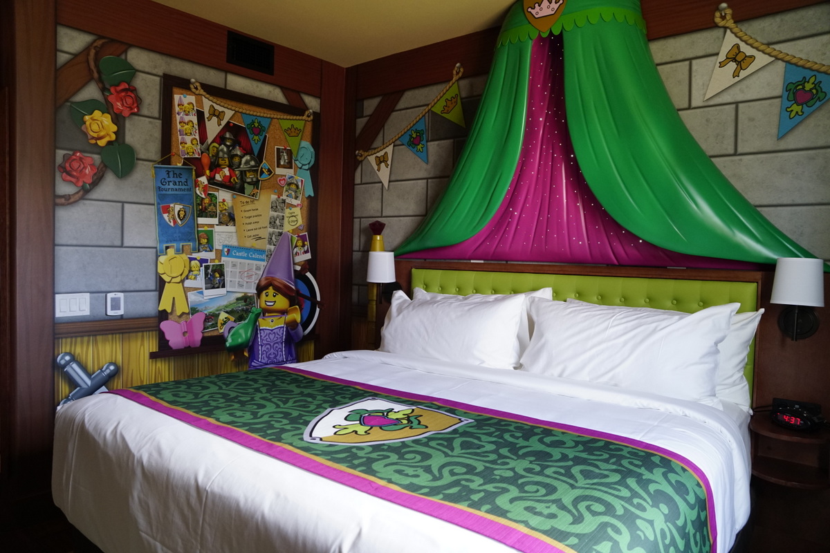 The Royal Princess Room at the Legoland Castle Hotel California