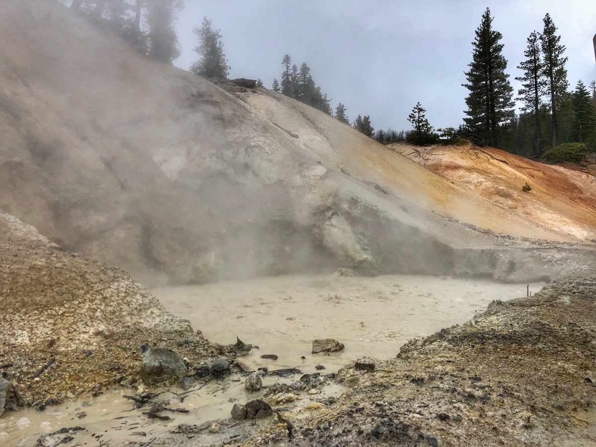 Hydrothermal mud pot at Lassen National Park