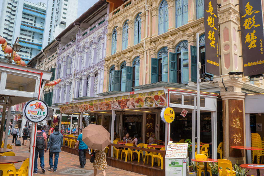 Chinatown in Singapore with kids