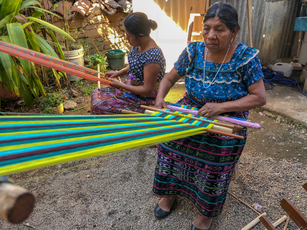 Backstrap weaving in Guatemala