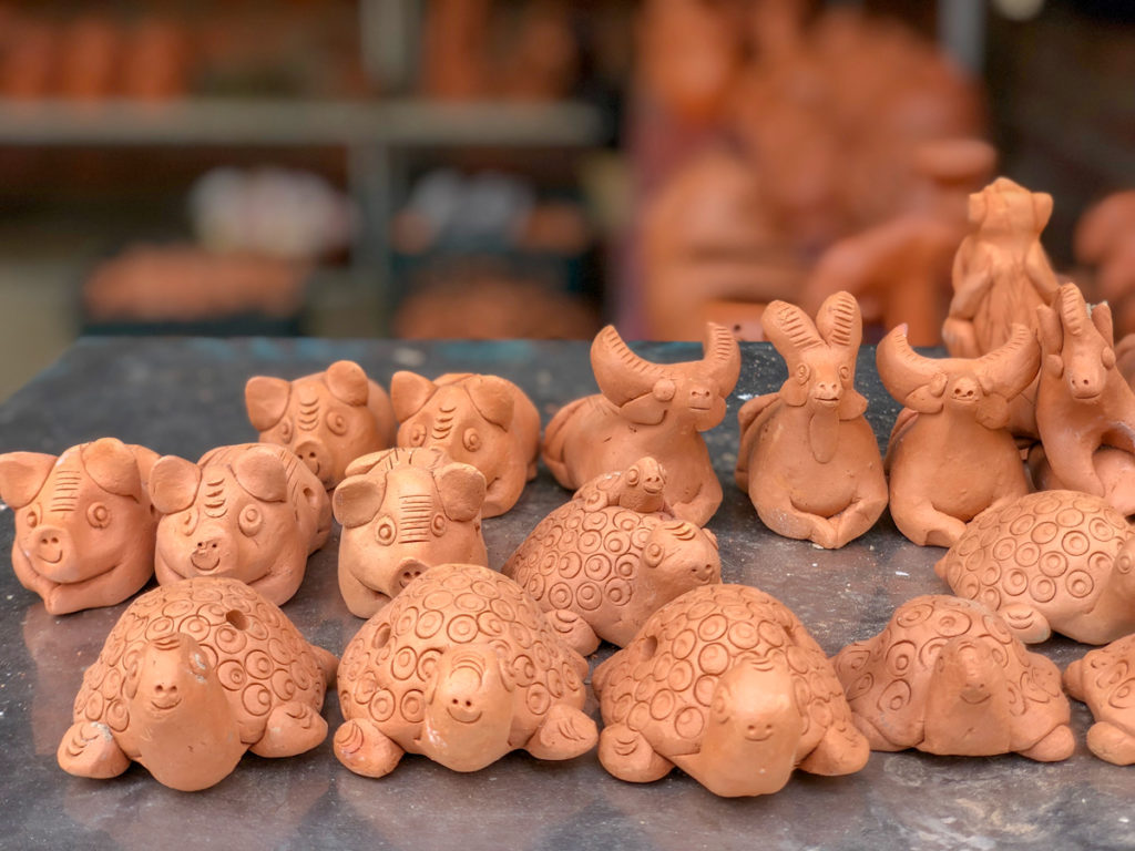 Pottery Village in hoi An with kids
