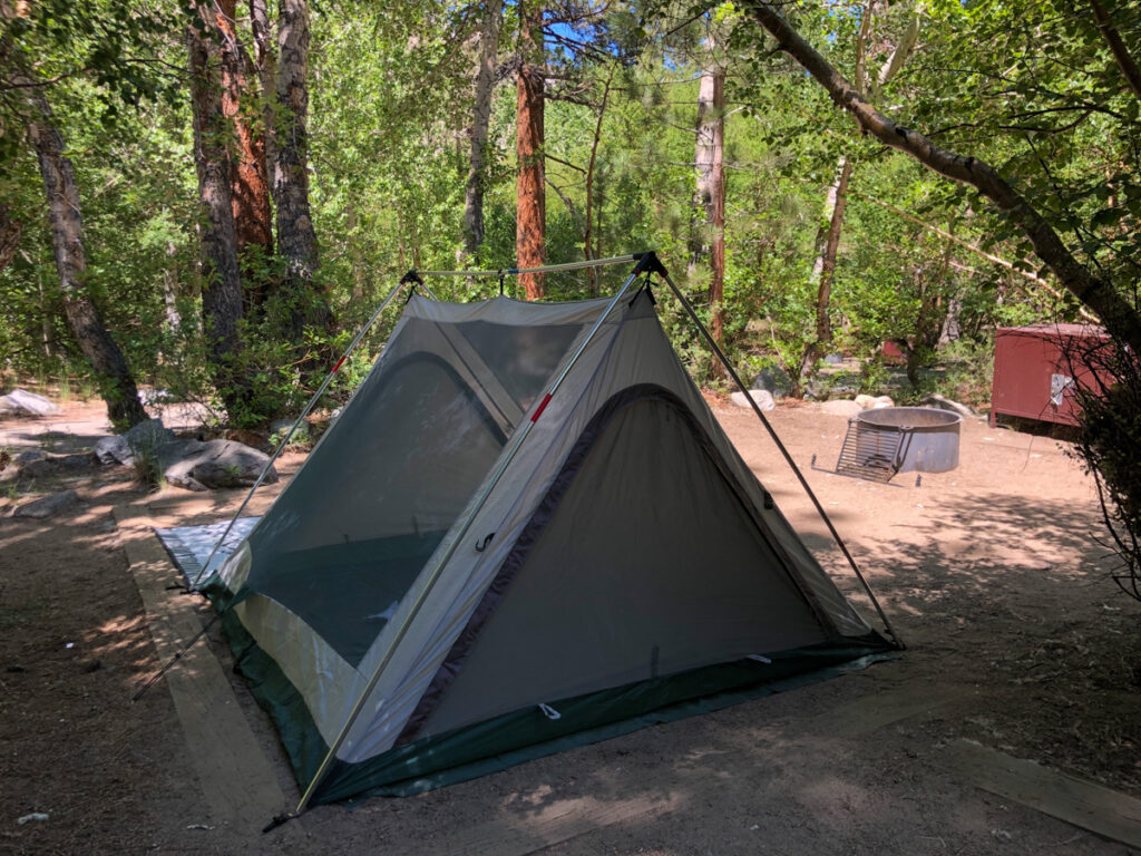 Tent at Big Pine Creek Campground