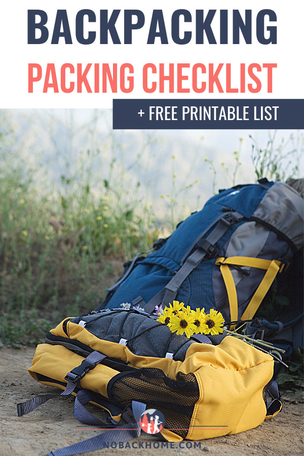 week long backpacking trip packing list