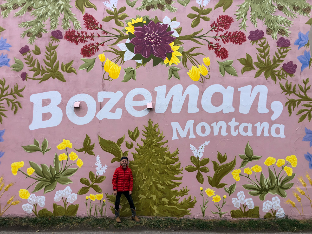 Checking out this beautiful mural is a great thing to do in Bozeman Montana