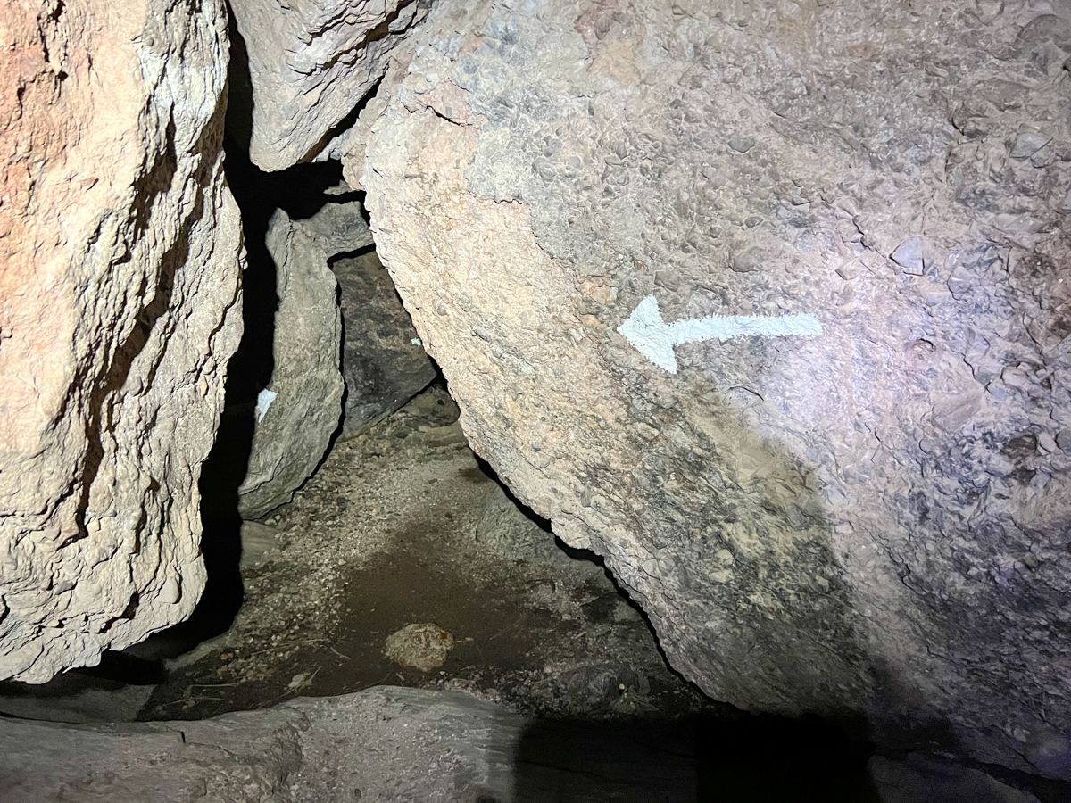 Inside the cave system at PInnacles National Park