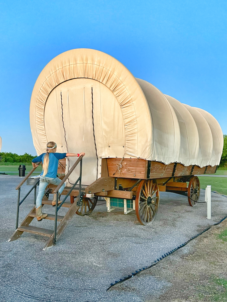 Orr Family Farm covered wagon