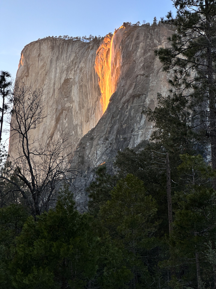 firefall at Horsetail Fall in Yosemite