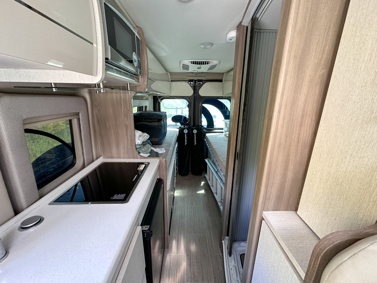 inside view of the Roadhouse XL Roadsurfer Camper