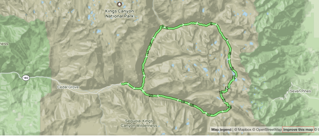 Rae Loop Map Backpacking the Rae Lakes Loop: Everything You Need to Know - No Back Home